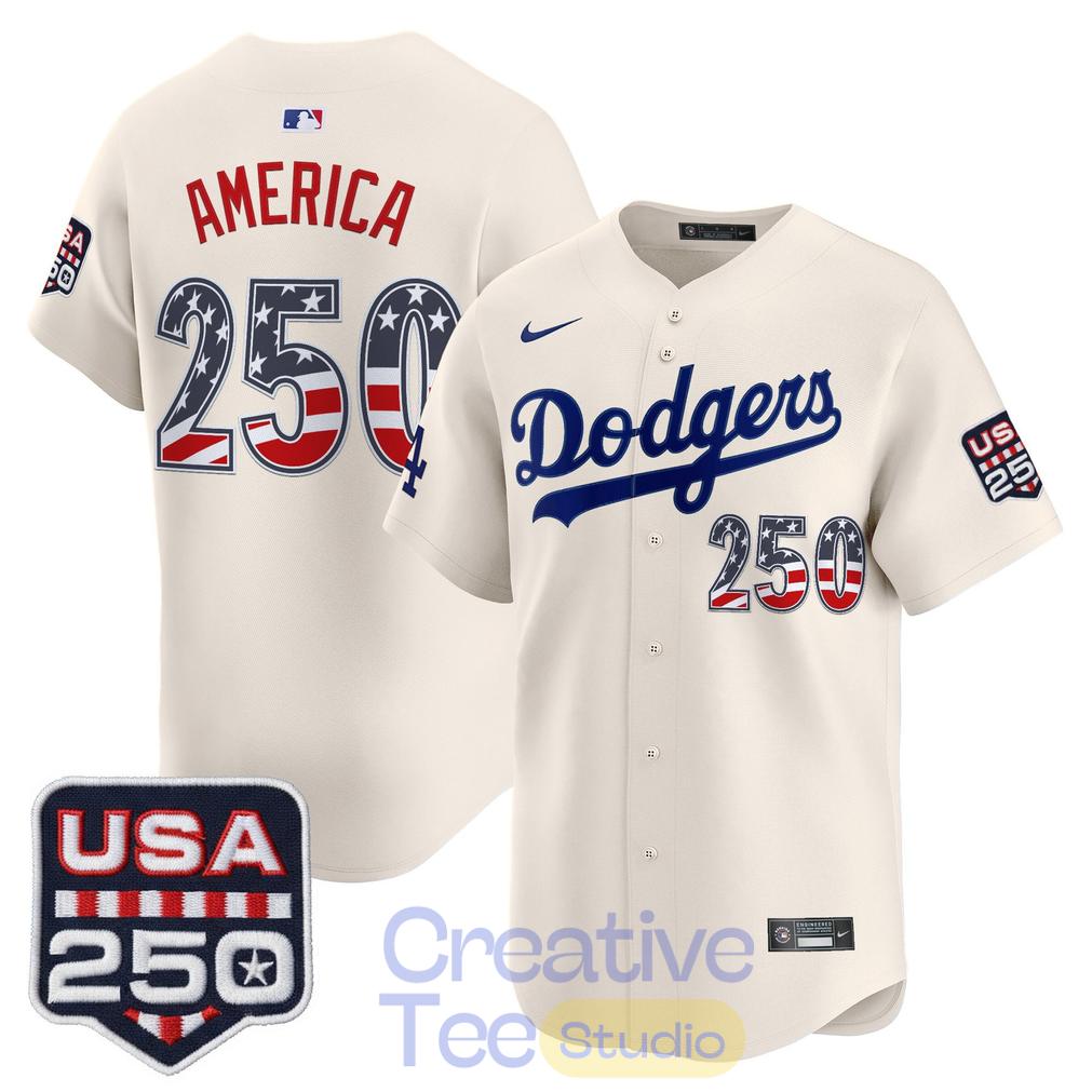 Los Angeles Dodgers USA 250 Fourth of July Special Jersey Unisex