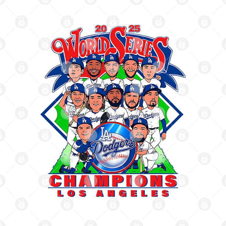 Los Angeles Dodgers World Series Champions 2025 T Shirt Unisex