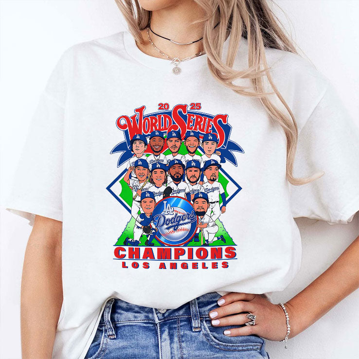 Los Angeles Dodgers World Series Champions 2025 T Shirt Unisex
