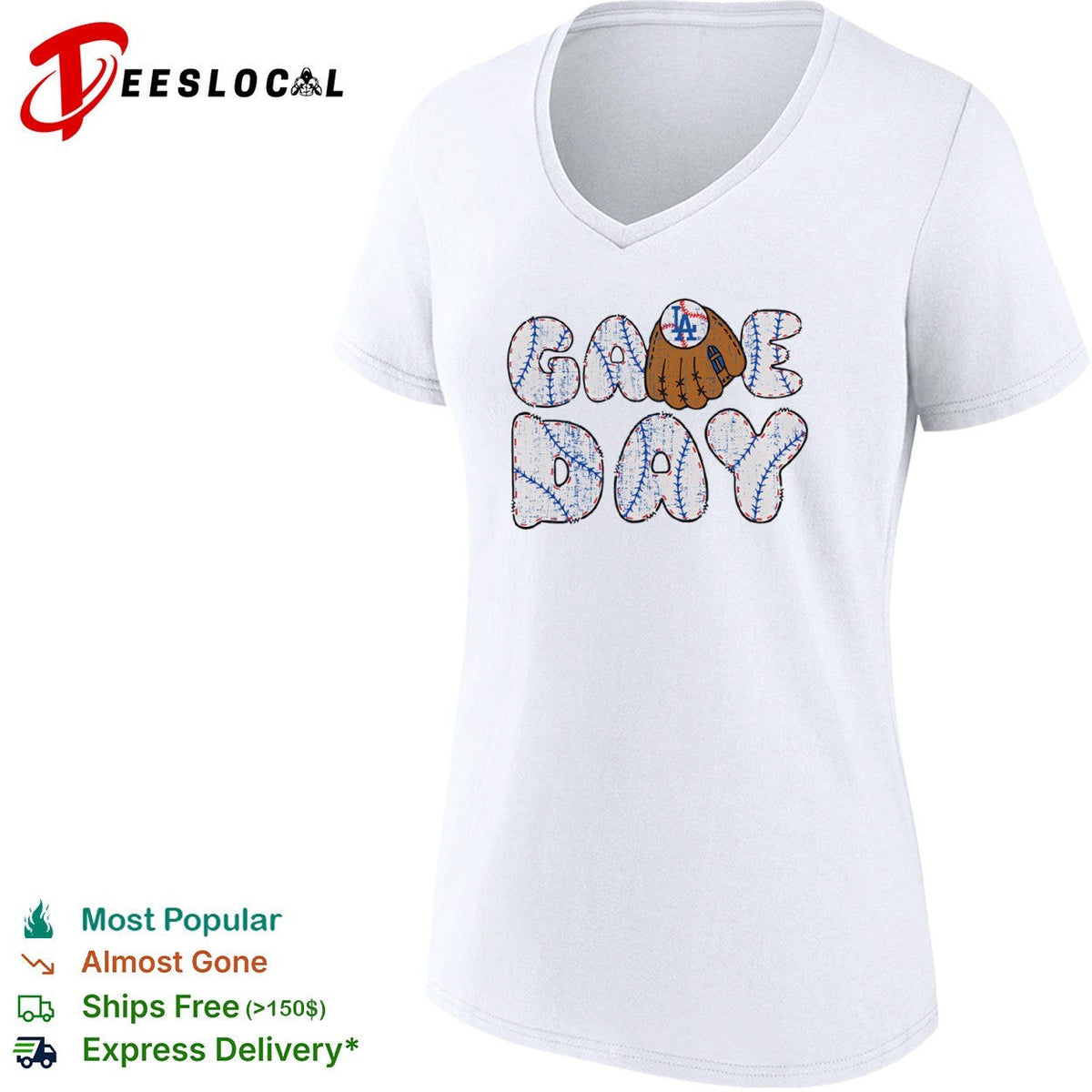 Los Angeles Dodgers game day baseball shirt Unisex