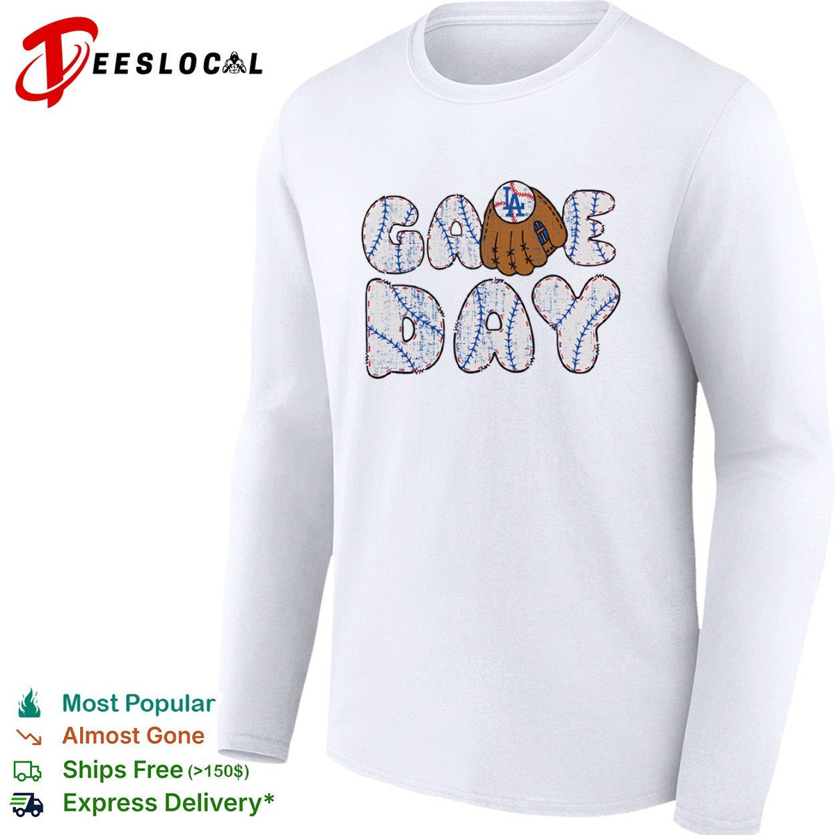 Los Angeles Dodgers game day baseball shirt Unisex