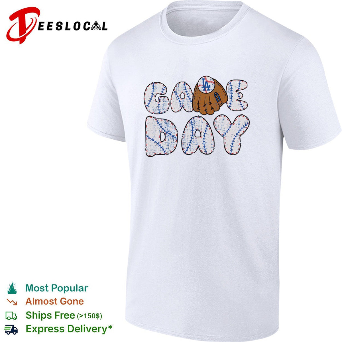 Los Angeles Dodgers game day baseball shirt Unisex