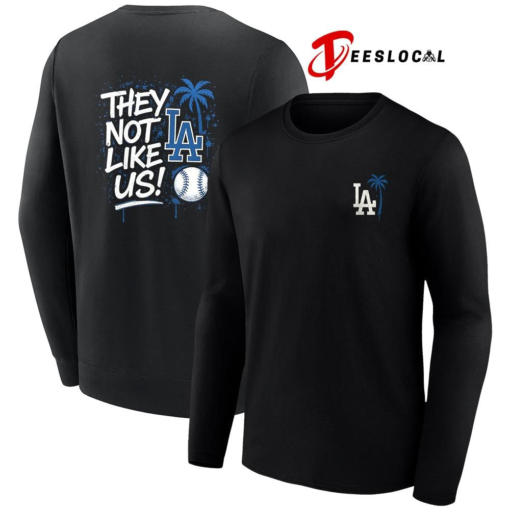 Los Angeles Dodgers they not like us coconut tree shirt Unisex