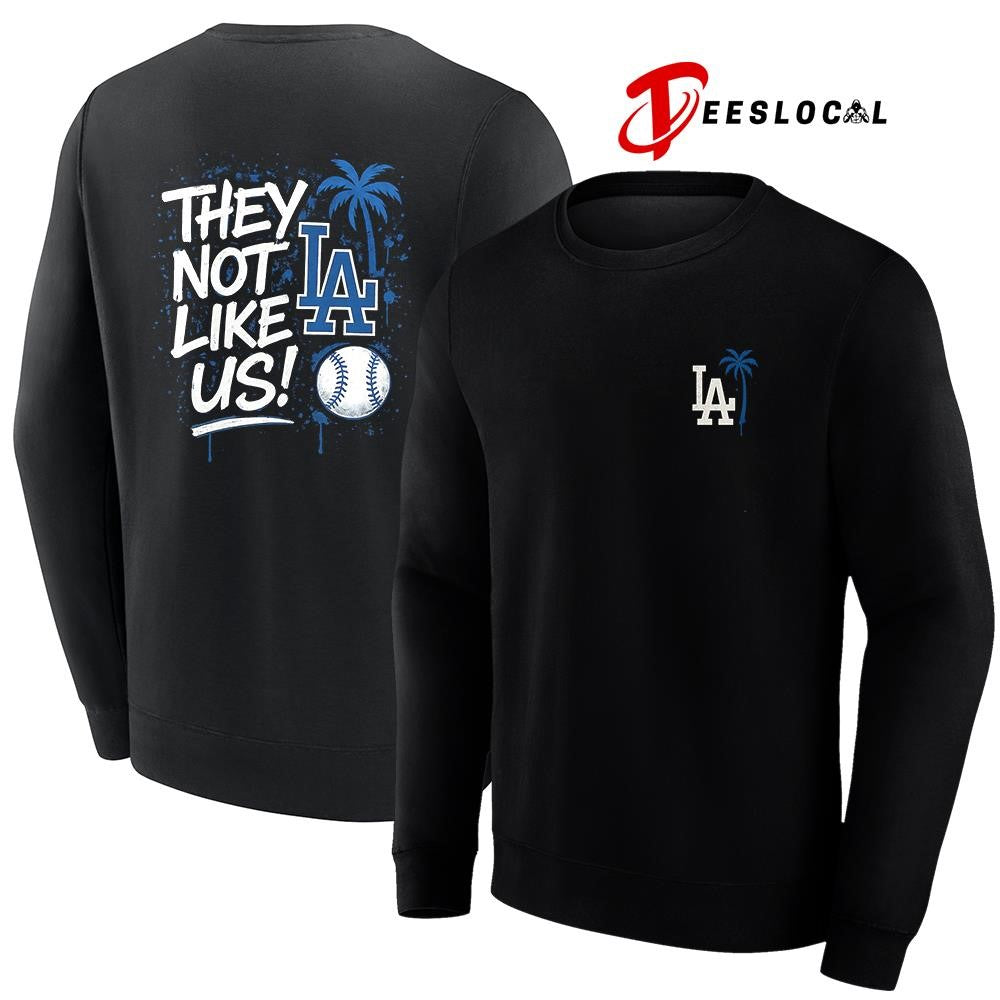 Los Angeles Dodgers they not like us coconut tree shirt Unisex