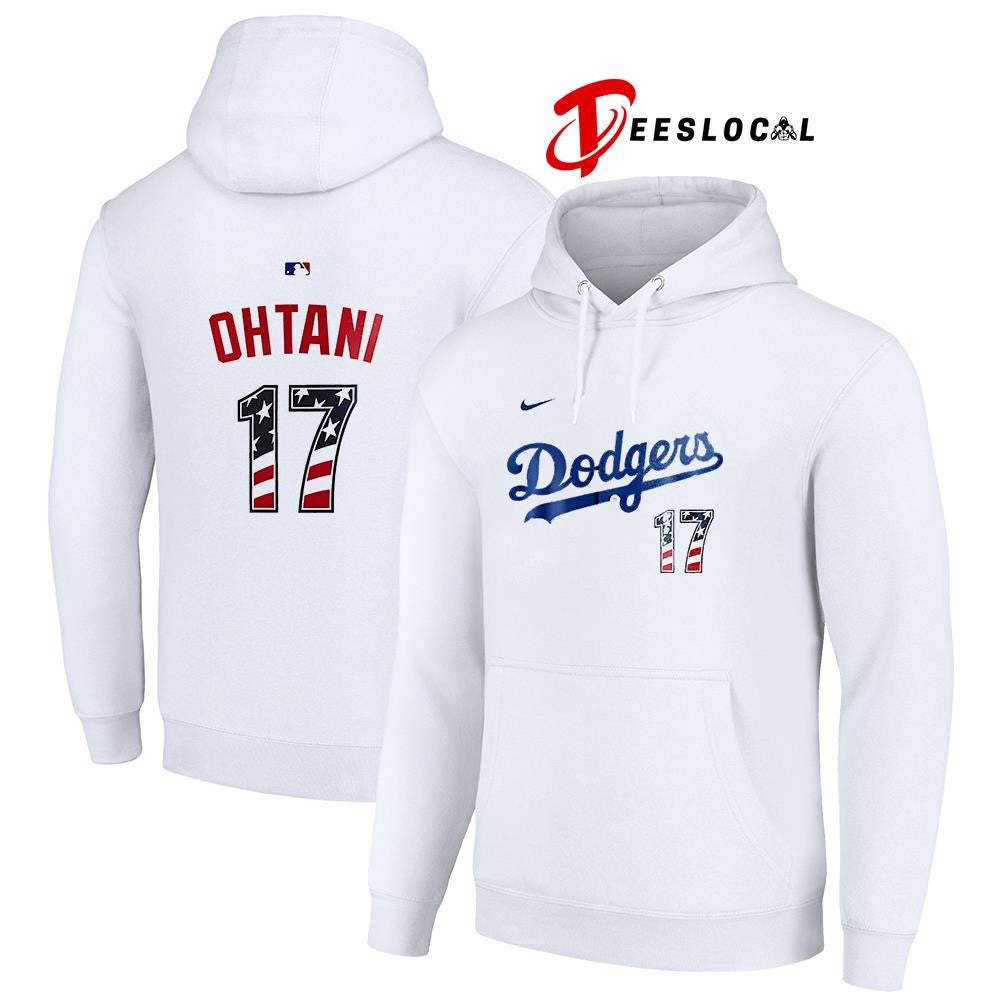 Los Angeles Dodgers x Shohei Ohtani USA 250 Fourth of July name and number shirt Unisex