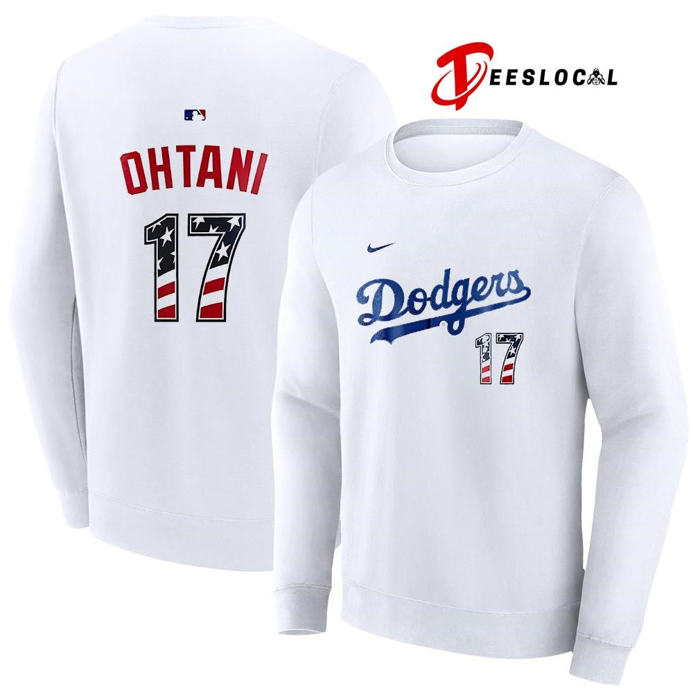 Los Angeles Dodgers x Shohei Ohtani USA 250 Fourth of July name and number shirt Unisex