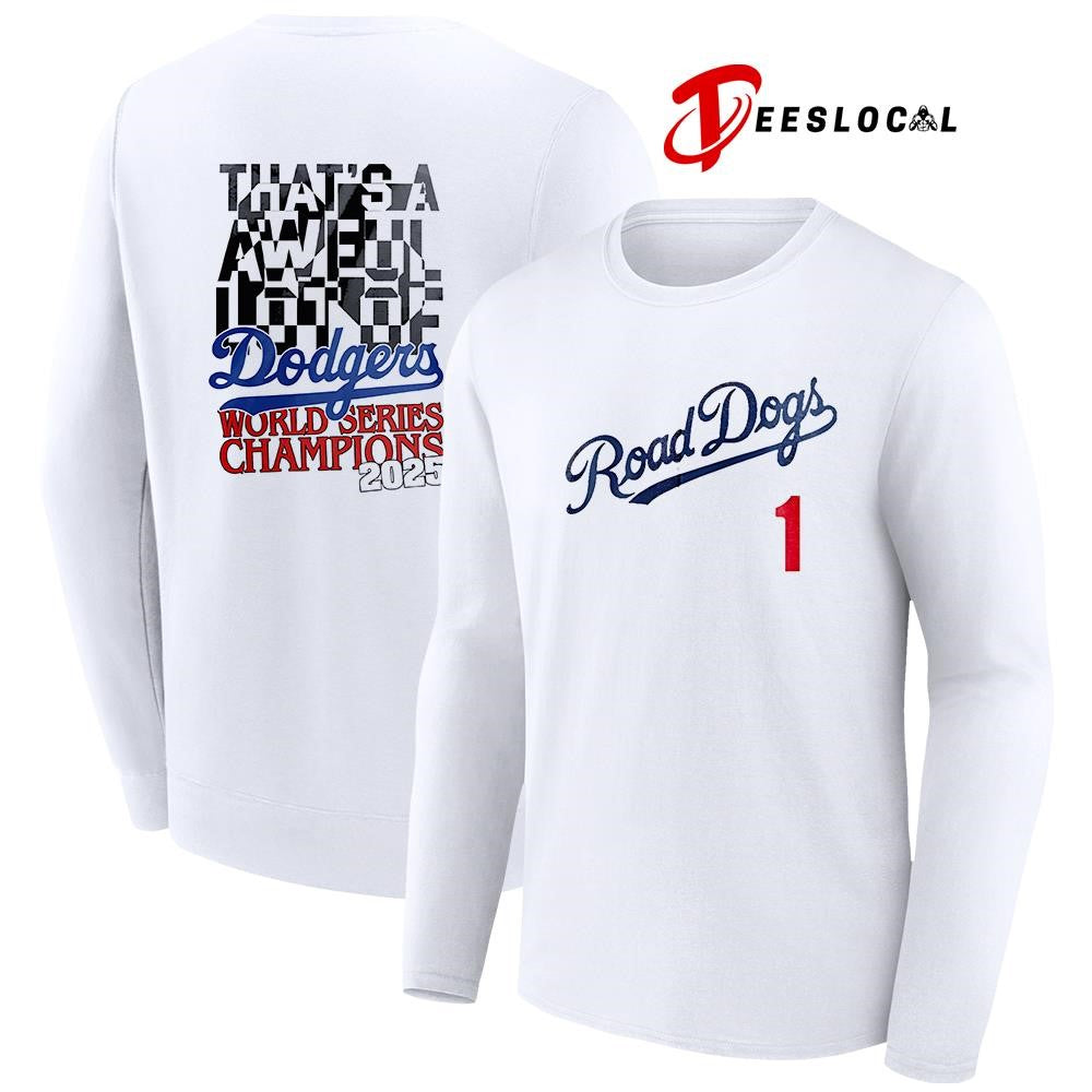 Los Angeles Dodgers x The Jonas Brothers road dogs signatures shirt Unisex