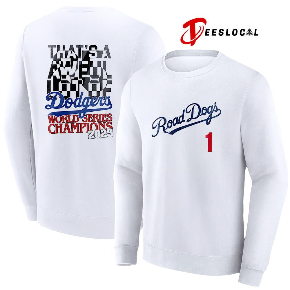Los Angeles Dodgers x The Jonas Brothers road dogs signatures shirt Unisex