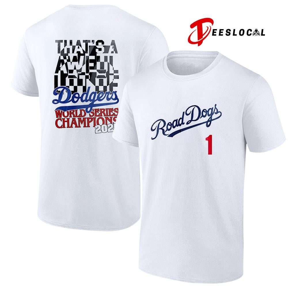 Los Angeles Dodgers x The Jonas Brothers road dogs signatures shirt Unisex