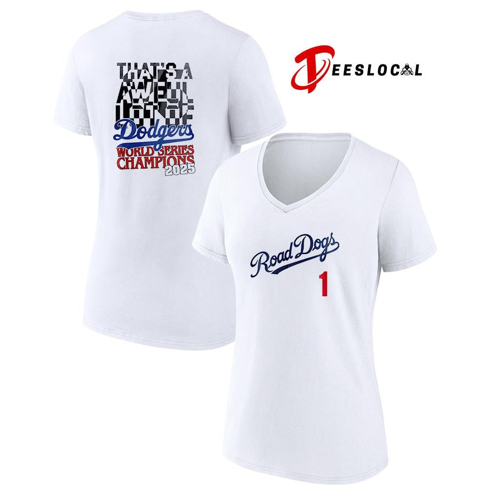 Los Angeles Dodgers x The Jonas Brothers road dogs signatures shirt Unisex