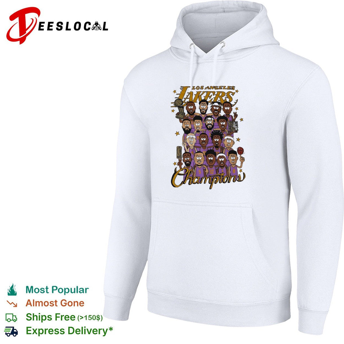 Los Angeles Lakers 2020 NBA Finals Champions Cartoon shirt Unisex