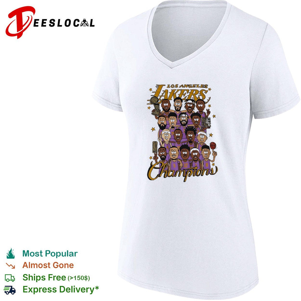 Los Angeles Lakers 2020 NBA Finals Champions Cartoon shirt Unisex