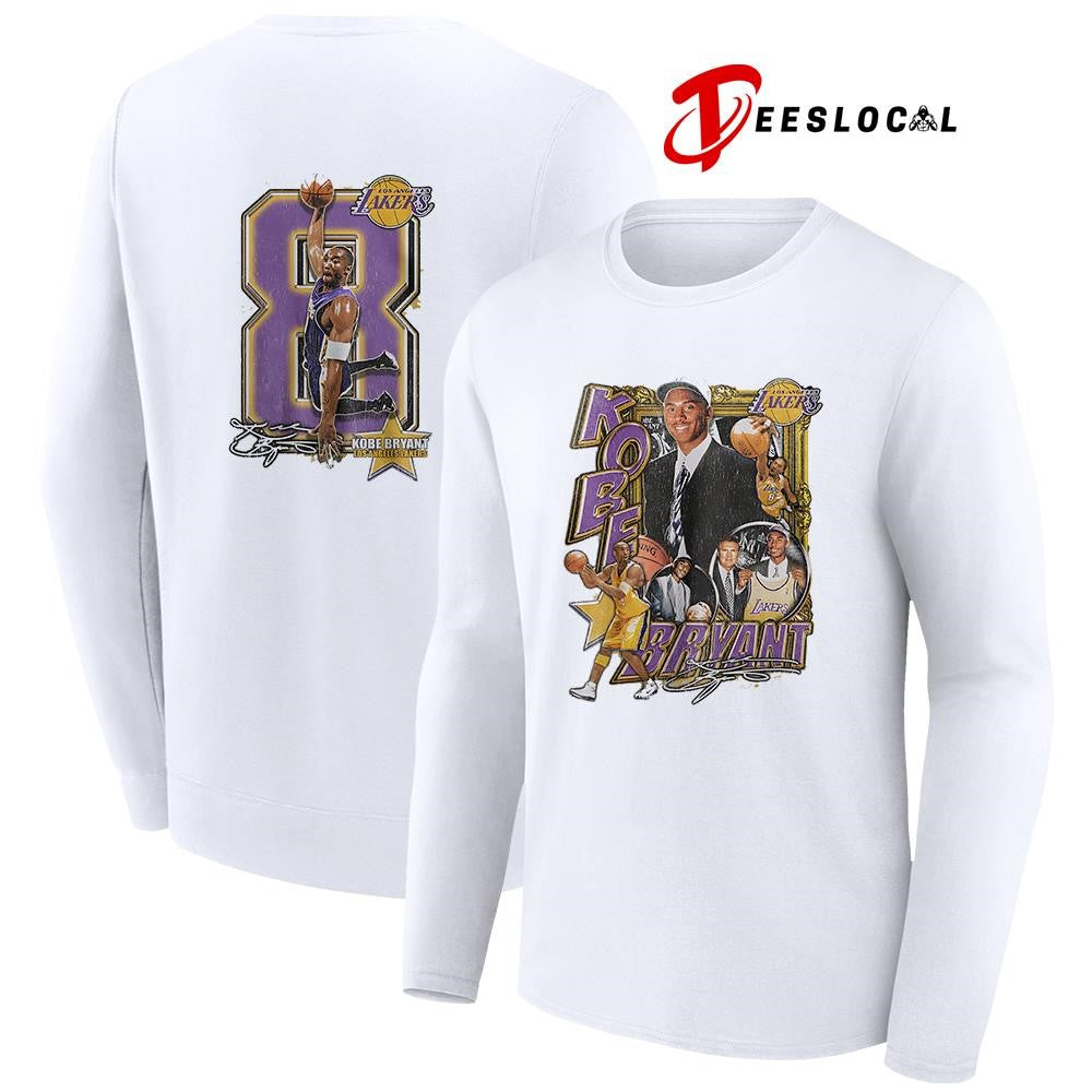 Los Angeles Lakers Kobe Bryant 8 signature pose shirt Unisex