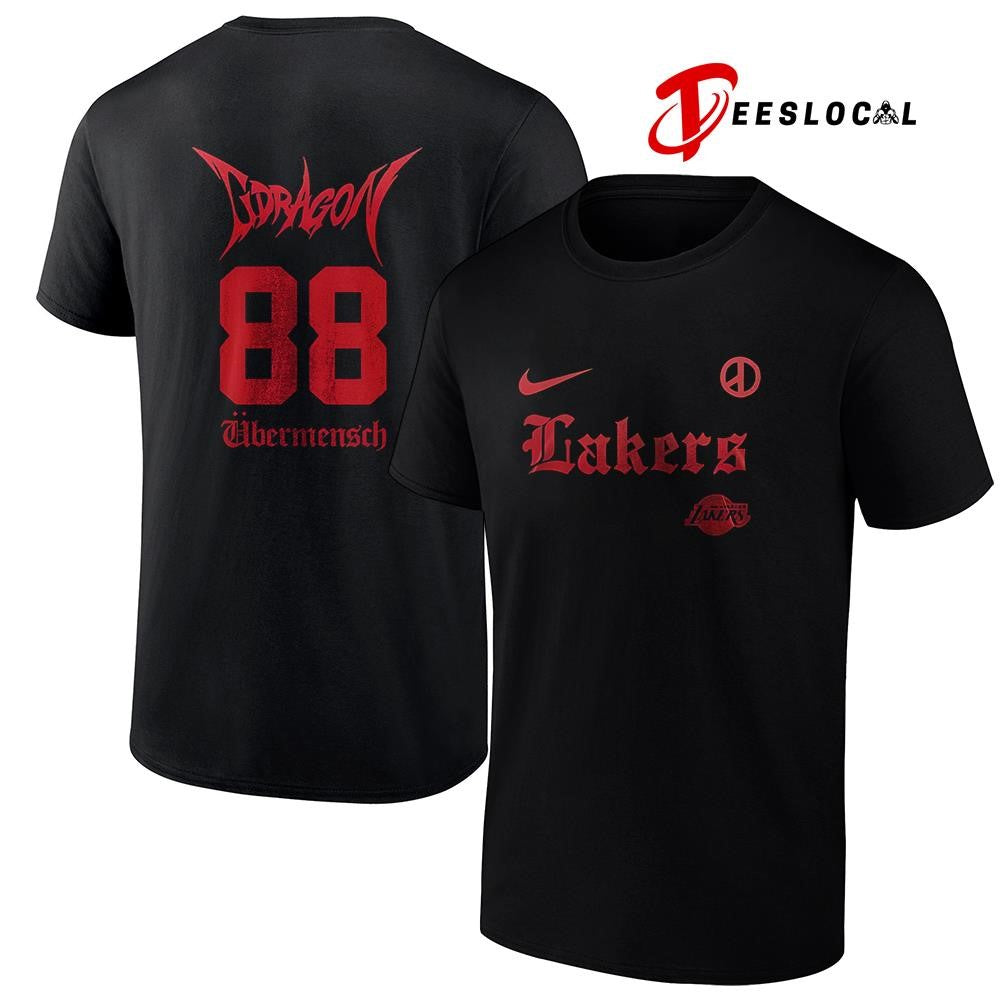 Los Angeles Lakers x G-Dragon Ubermensch NA tour logo shirt Unisex