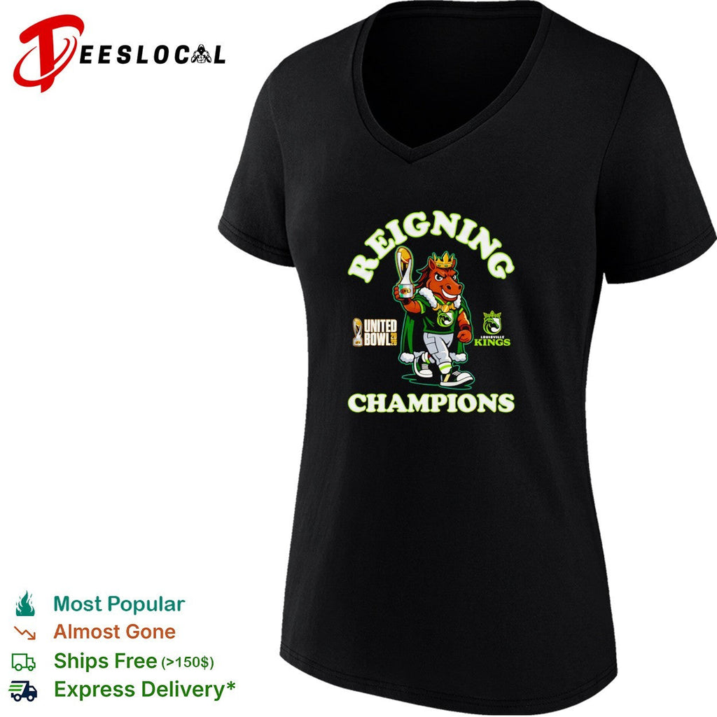 Louisville Kings Reigning Champions United Bowl 2026 UFL Mascot Football Shirt Unisex