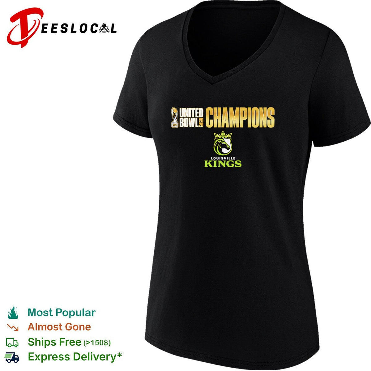 Louisville Kings United Bowl 2026 Champions UFL shirt Unisex