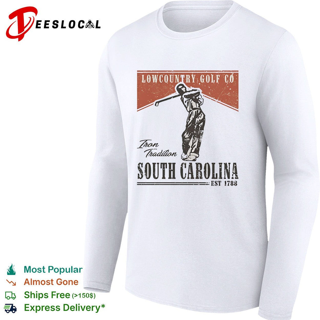 Lowcountry Golf Co Iron Tradition South Carolina est 1788 golf sport shirt Unisex