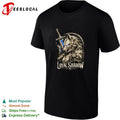Loyal shadow wolf sword shield fantasy crest art shirt Unisex