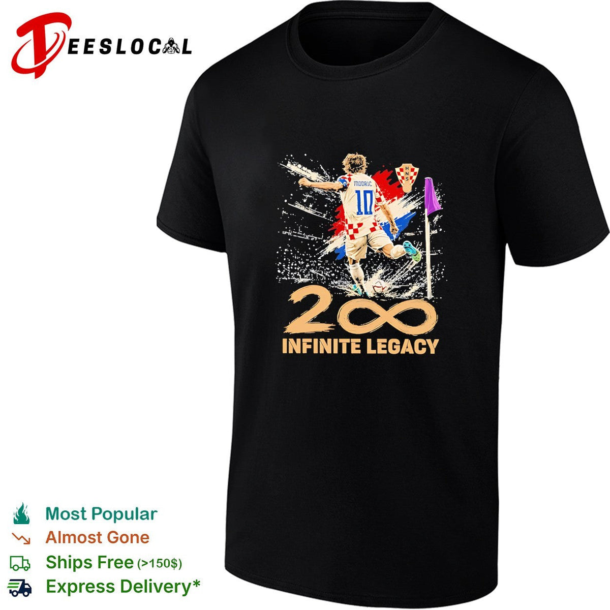 Luka Modric Croatia National Team 200 Infinite Legacy shirt Unisex