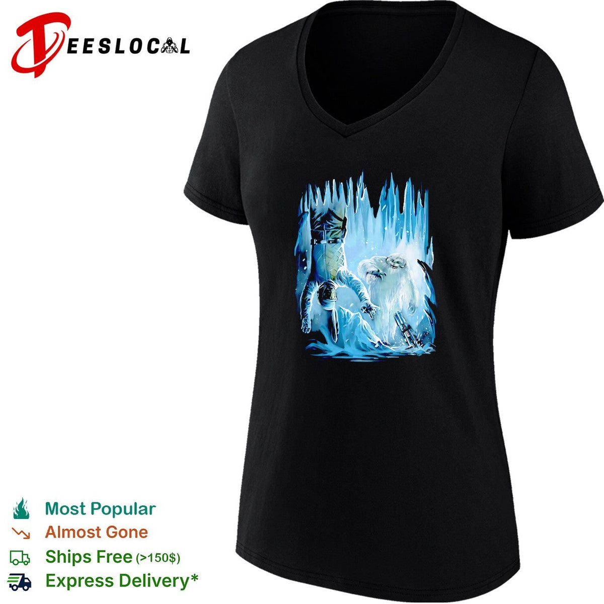 Luke Skywalker in the Wampa cave from The Empire Strikes Back shirt Unisex