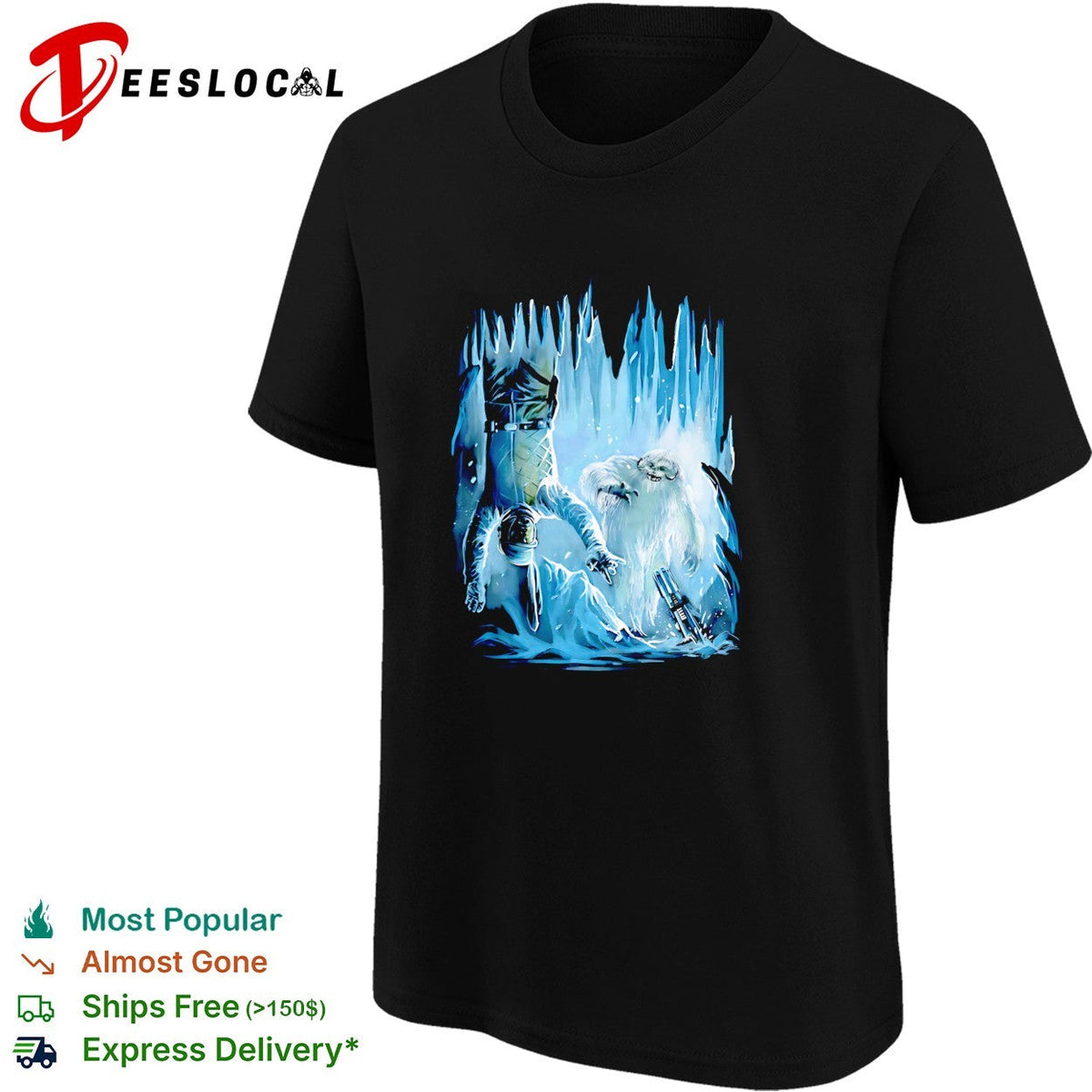 Luke Skywalker in the Wampa cave from The Empire Strikes Back shirt Unisex