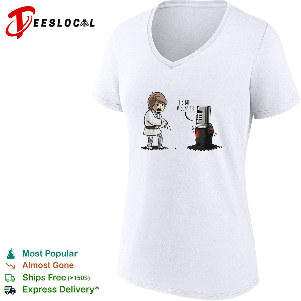 Luke Skywalker tis but a scratch shirt Unisex