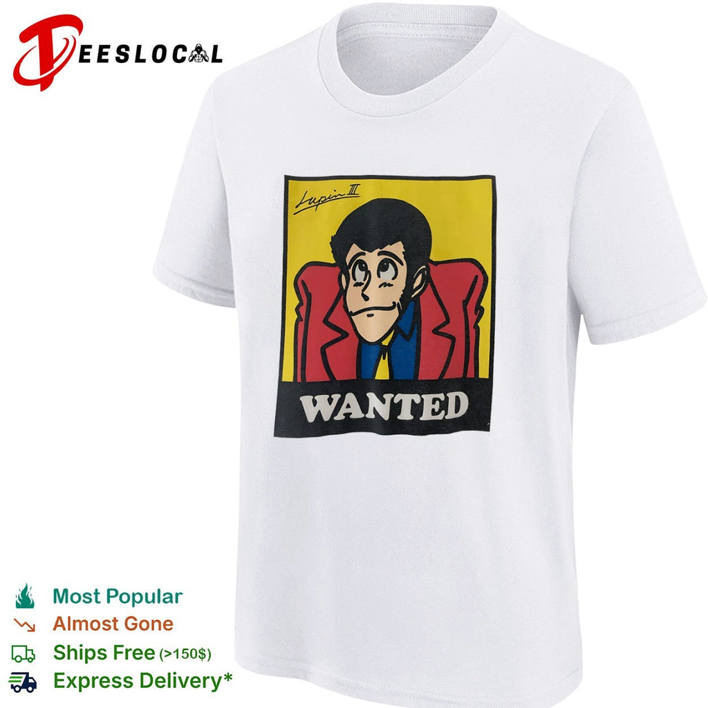 Lupin III Wanted by Esso Anime Manga Character Pop Culture shirt Unisex
