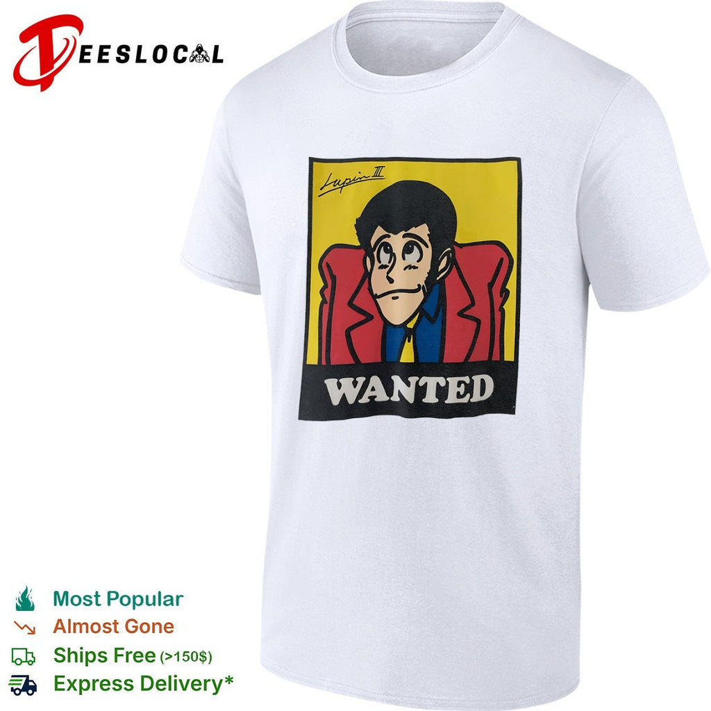 Lupin III Wanted by Esso Anime Manga Character Pop Culture shirt Unisex