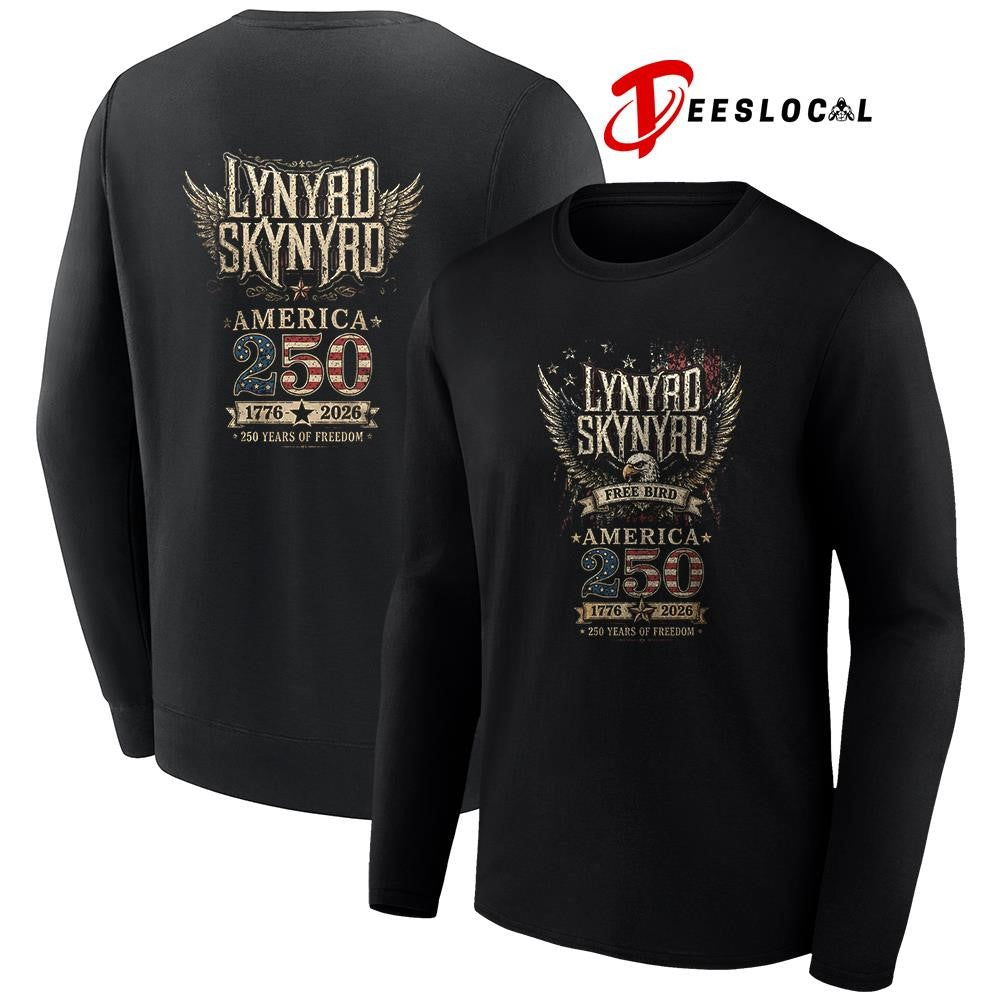 Lynyrd Skynyrd free bird America 250 years of freedom graphic shirt Unisex
