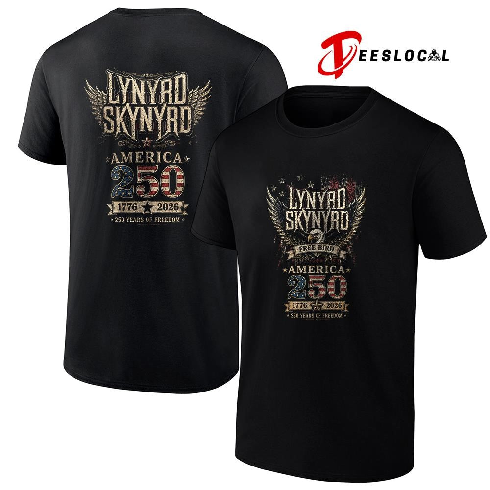 Lynyrd Skynyrd free bird America 250 years of freedom graphic shirt Unisex