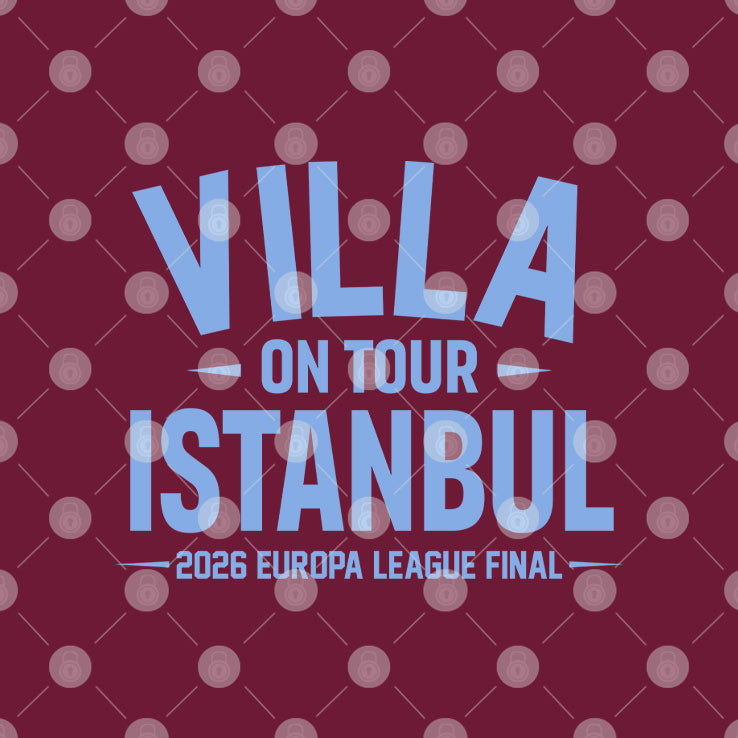 Aston Villa On Tour Istanbul 2026 Europa League Final T Shirt Unisex