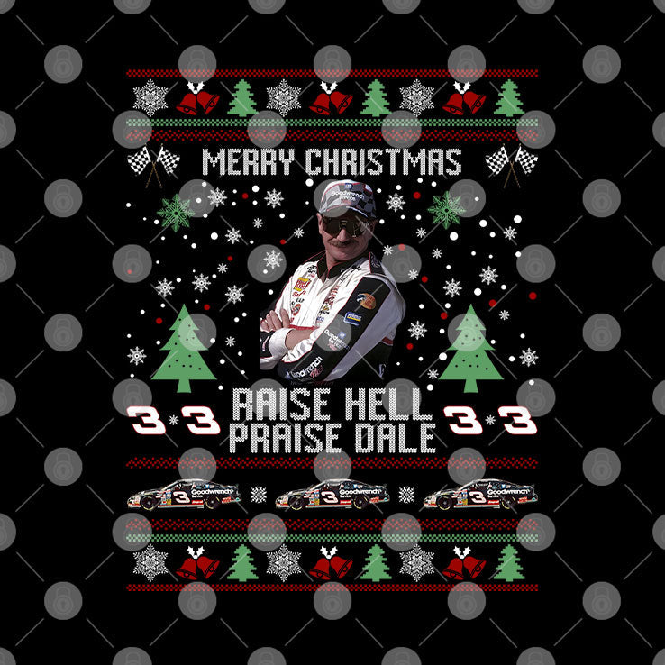 Merry Christmas Raise Hell Praise Dale Earnhardt T Shirt Unisex