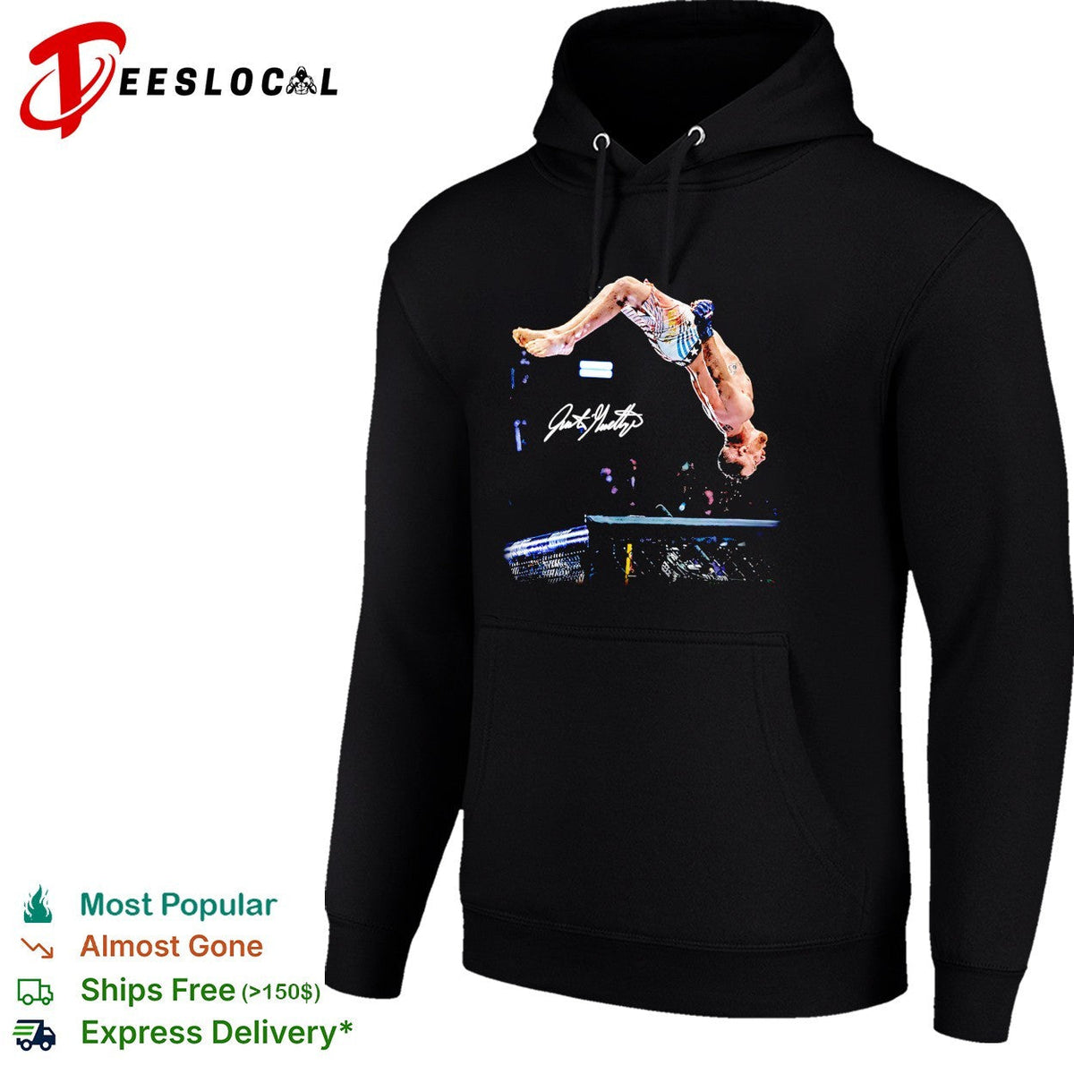 MMA fighter signature backflip aerial arena celebration photo art shirt Unisex