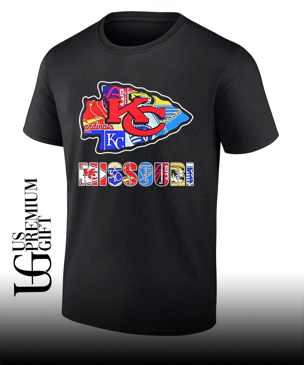 MO Chiefs Royals Cardinals Blues Sporting arrowhead 2026 logo shirt Unisex