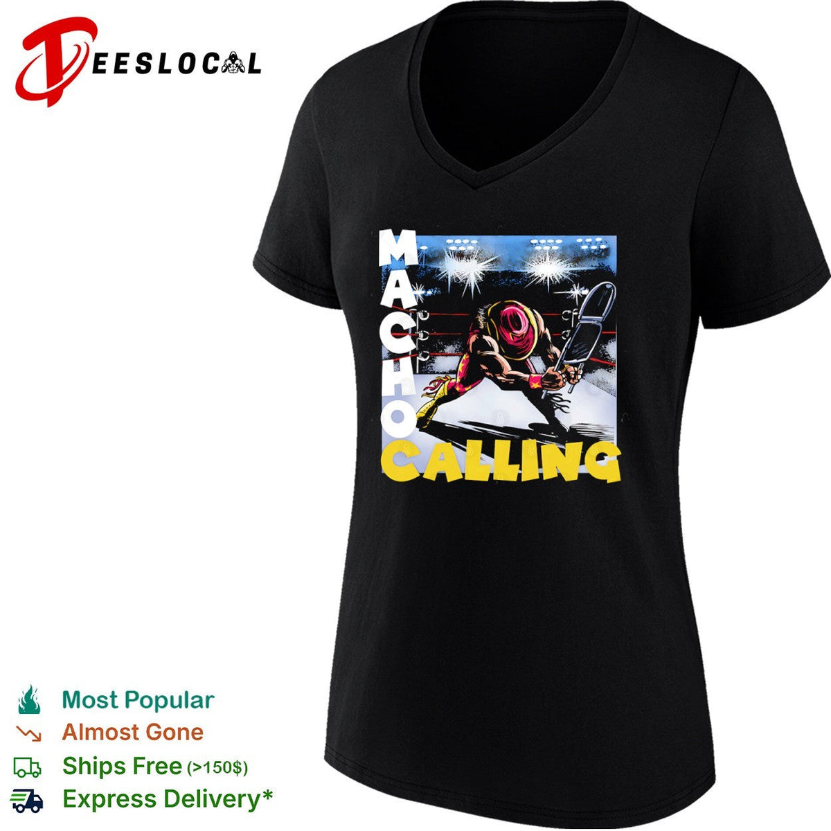 Macho Man Randy Savage style of The Clash’s album London Calling shirt Unisex