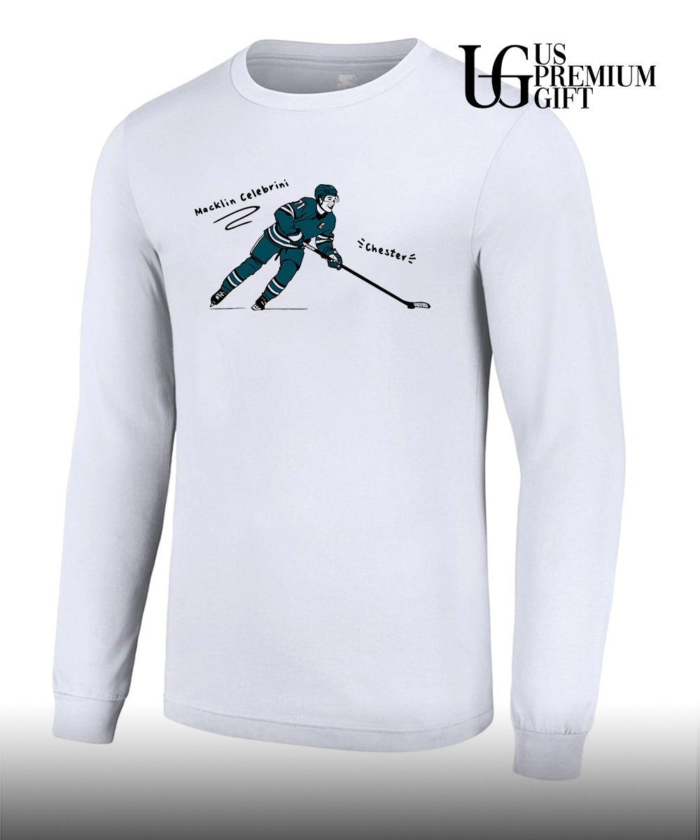 Macklin Celebrini San Jose Sharks Chester NHL shirt Unisex