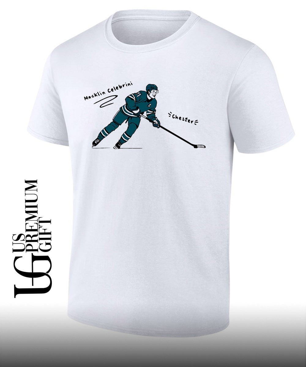 Macklin Celebrini San Jose Sharks Chester NHL shirt Unisex
