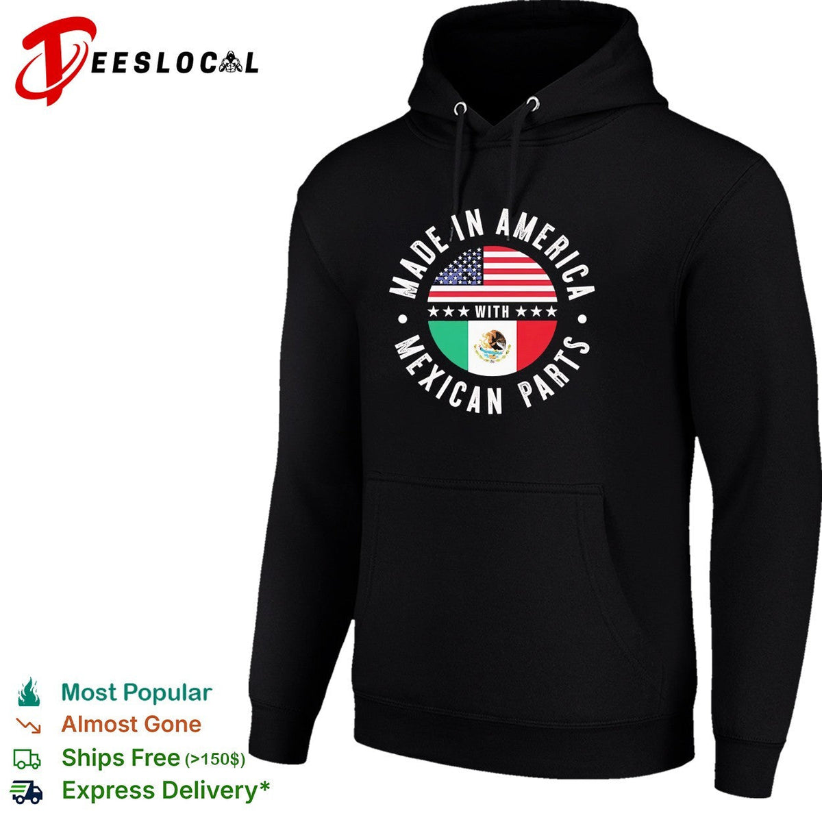 Made in America with Mexican parts funny shirt Unisex