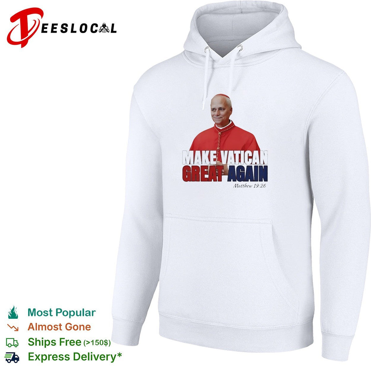 Make Vatican great again cardinal Matthew 19 26 political humor shirt Unisex