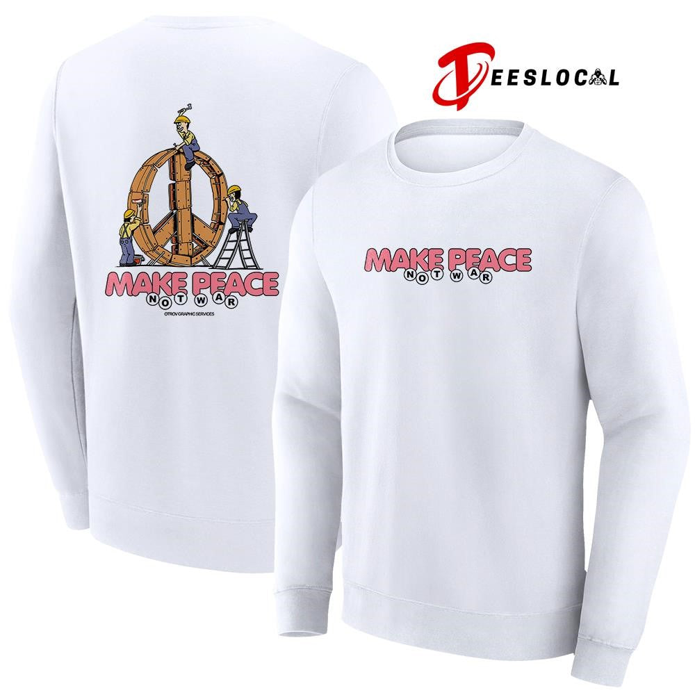 Make peace not war art logo shirt Unisex