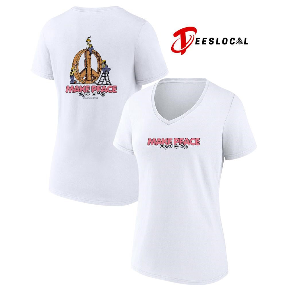 Make peace not war art logo shirt Unisex