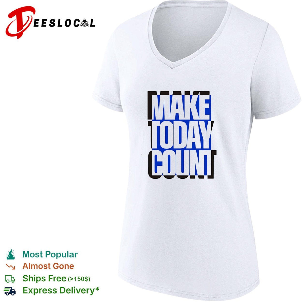Make today count blue and black design shirt Unisex