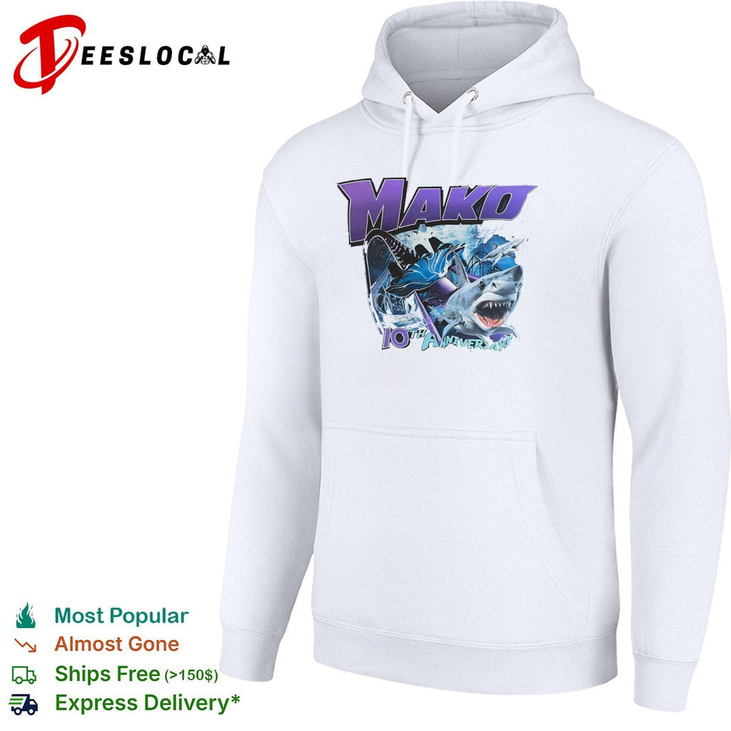 Mako 10th Anniversary SeaWorld Roller Coaster Shark Underwater Ocean Theme shirt Unisex