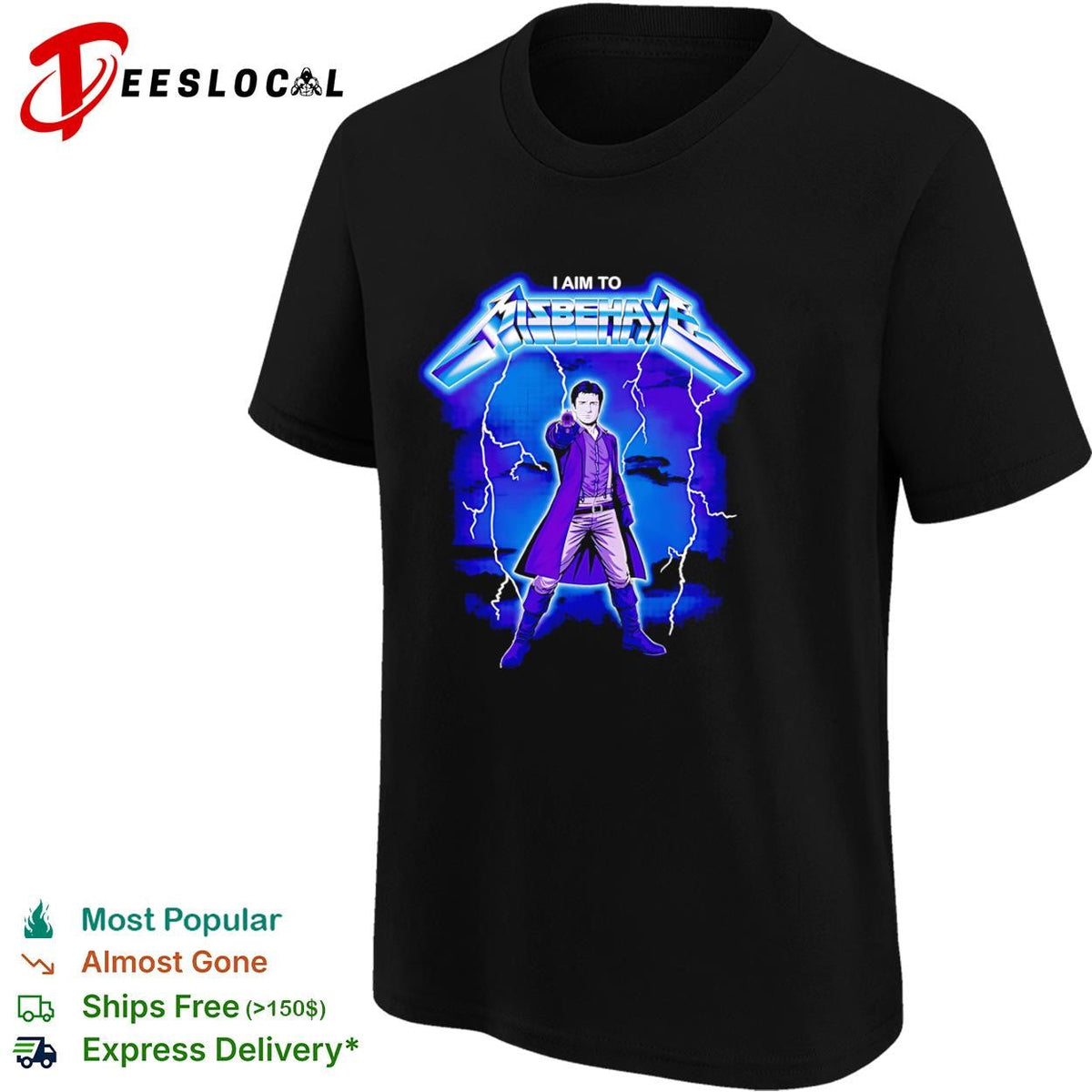 Malcolm Reynolds from Firefly in the style of Metallica’s Ride the Lightning shirt Unisex