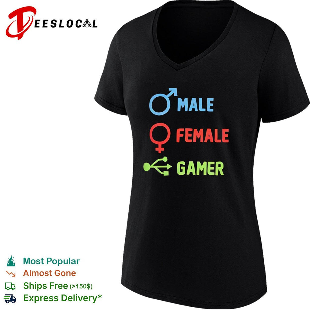 Male Female Gamer Symbols shirt Unisex