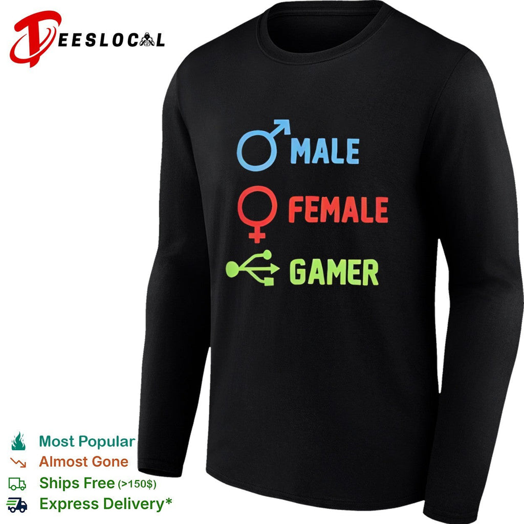 Male Female Gamer Symbols shirt Unisex