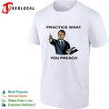 Male speaker practice what you preach shirt Unisex