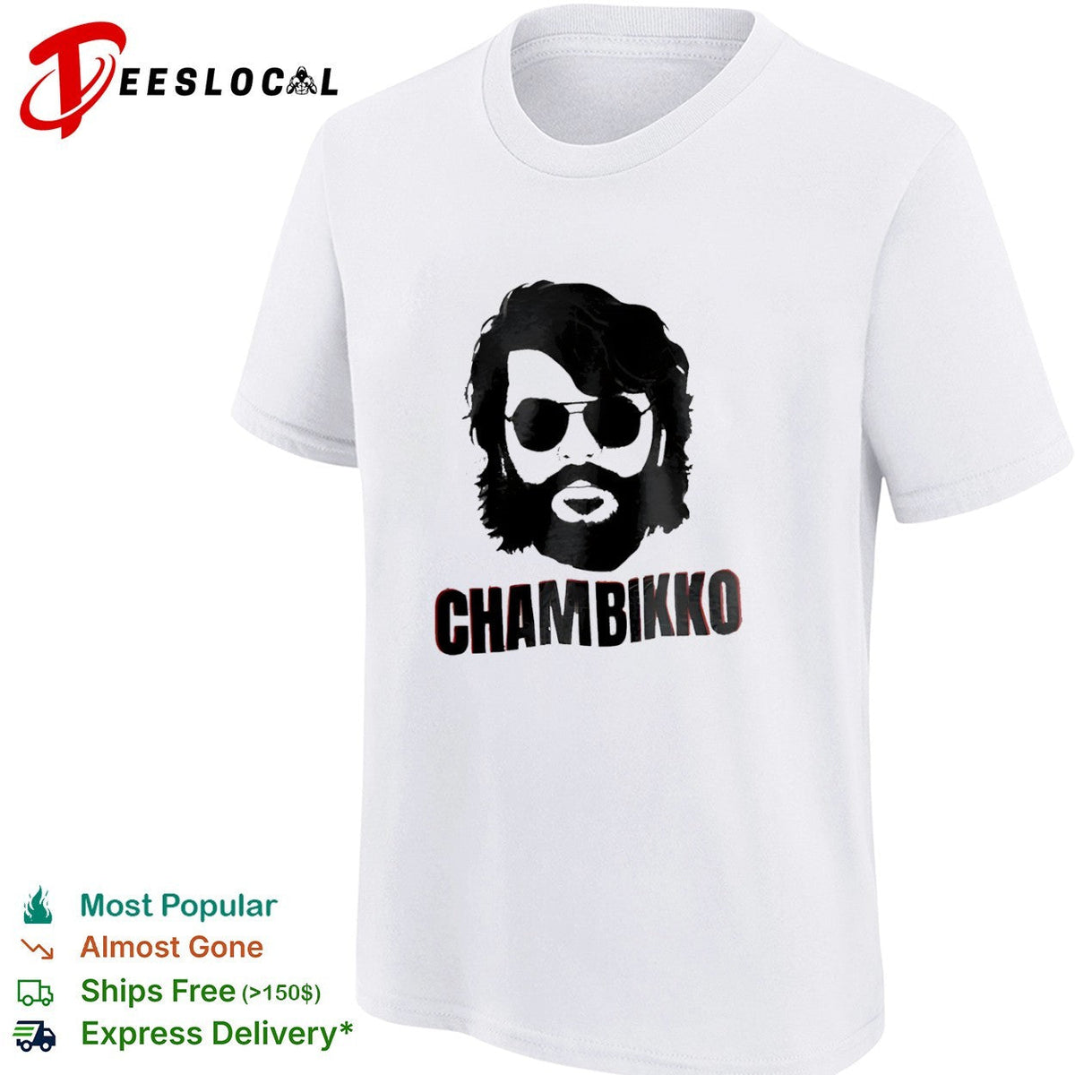 Mammootty bearded man chambikko shirt Unisex