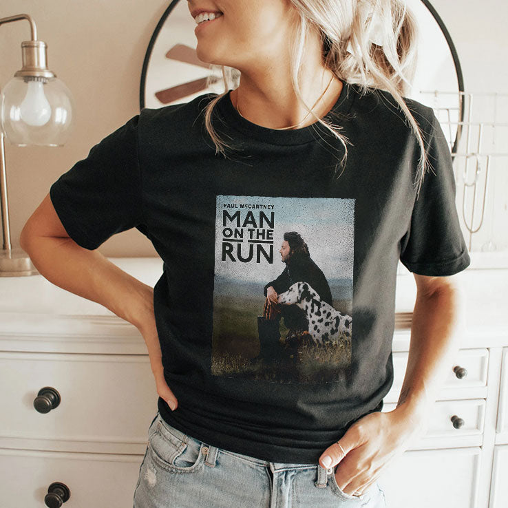 Man On The Run Paul McCartney Movie T Shirt Unisex
