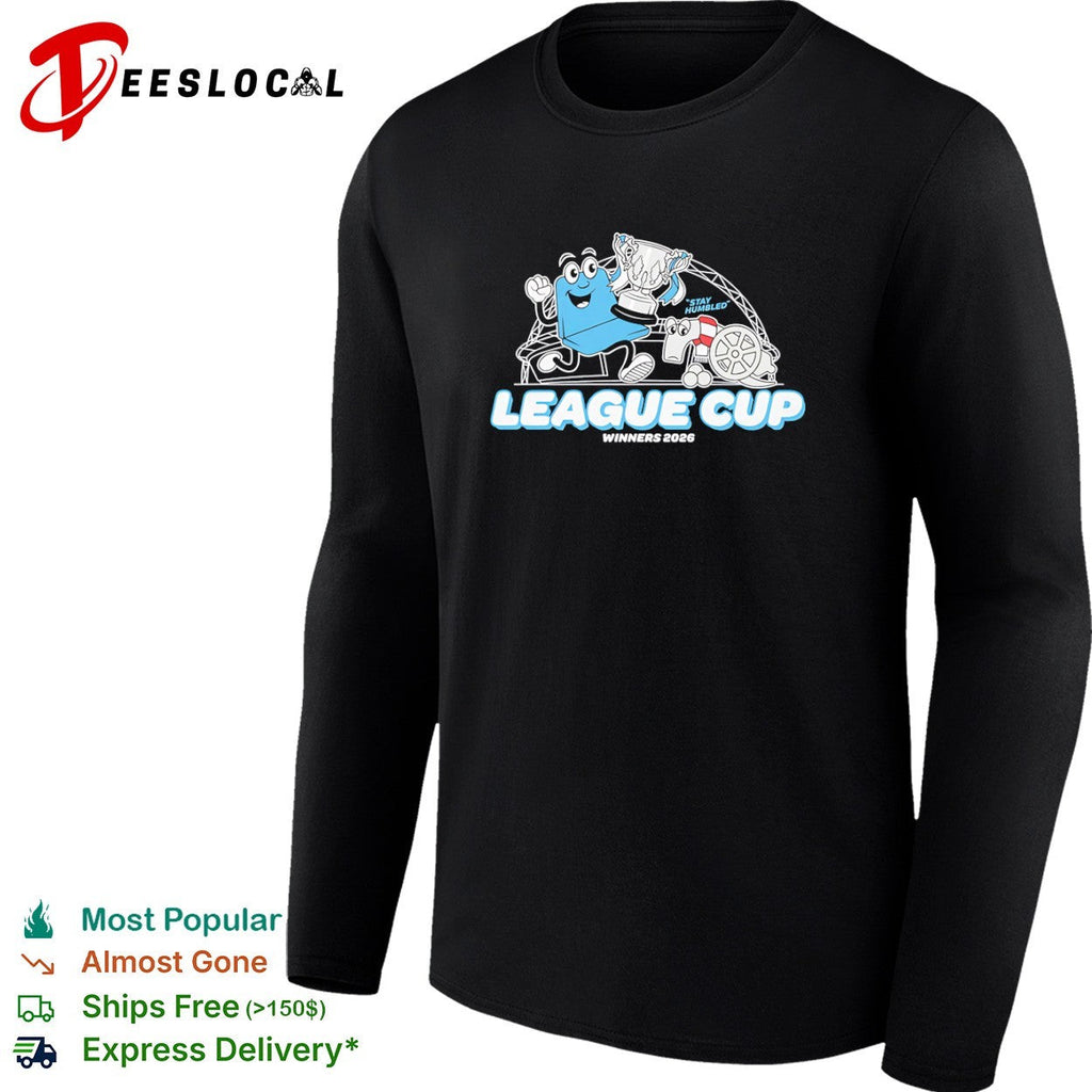 Manchester City Arsenal stay humbled mascot League Cup winners 2026 shirt Unisex